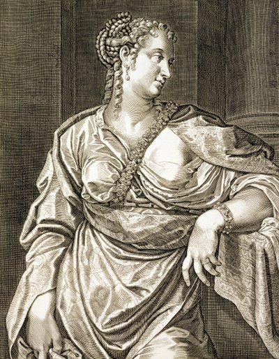 Agrippina moglie di Tiberio da Aegidius Sadeler or Saedeler